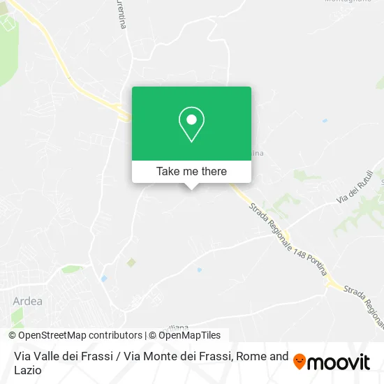 Valley of Frassi Street / Frassi Mountain Street map
