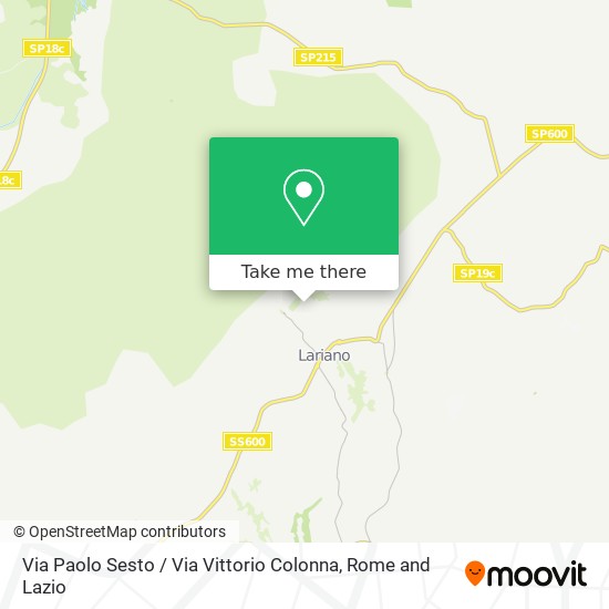 Via Paolo Sesto / Via Vittorio Colonna map
