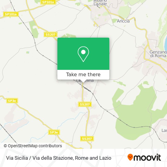 Via Sicilia / Via della Stazione map