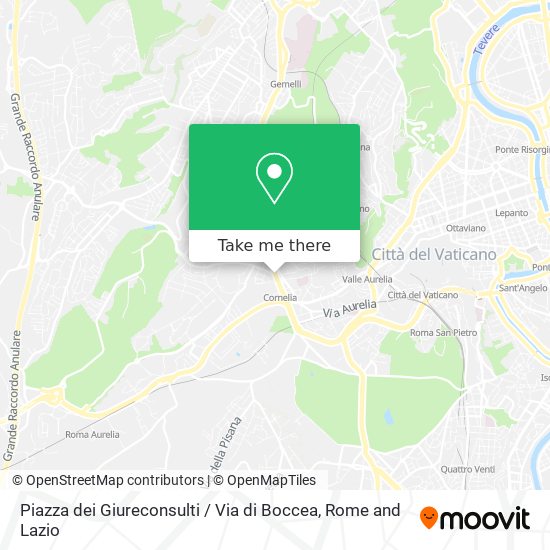 Piazza dei Giureconsulti / Via di Boccea map