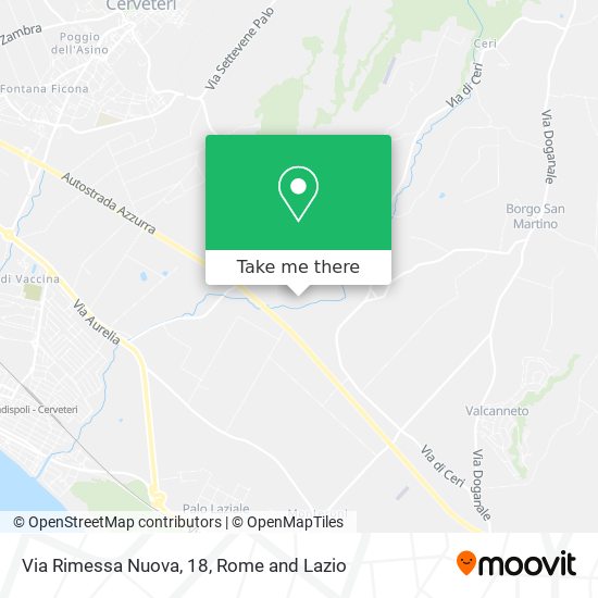 Via Rimessa Nuova, 18 map
