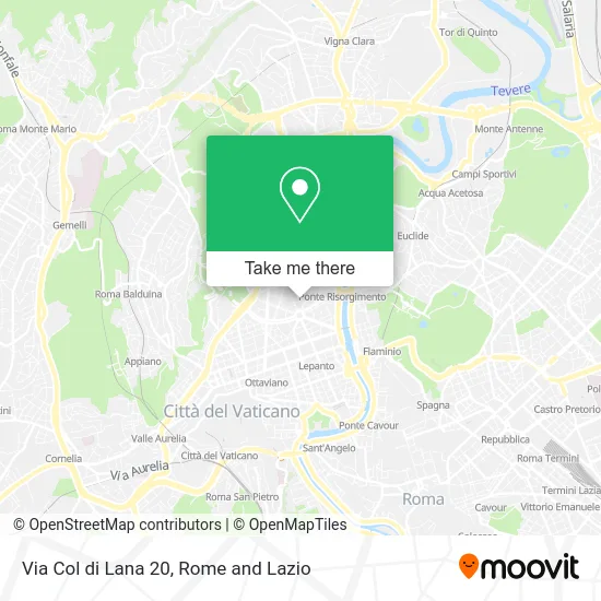 Col di Lana Street 20 map