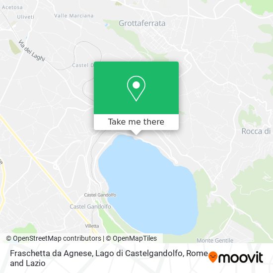 Fraschetta da Agnese, Lago di Castelgandolfo map