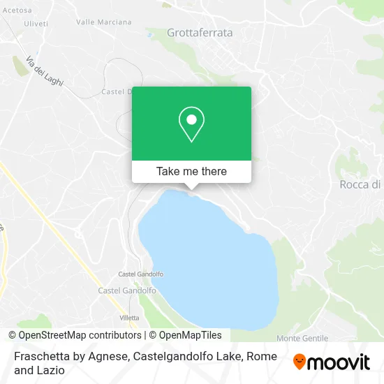 Fraschetta by Agnese, Castelgandolfo Lake map