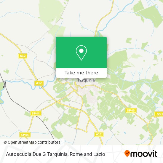 Autoscuola Due G Tarquinia map