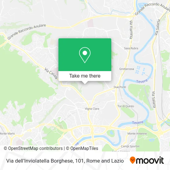 Inviolatella Borghese Street, 101 map
