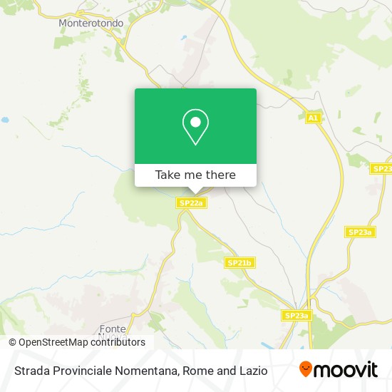 Strada Provinciale Nomentana map