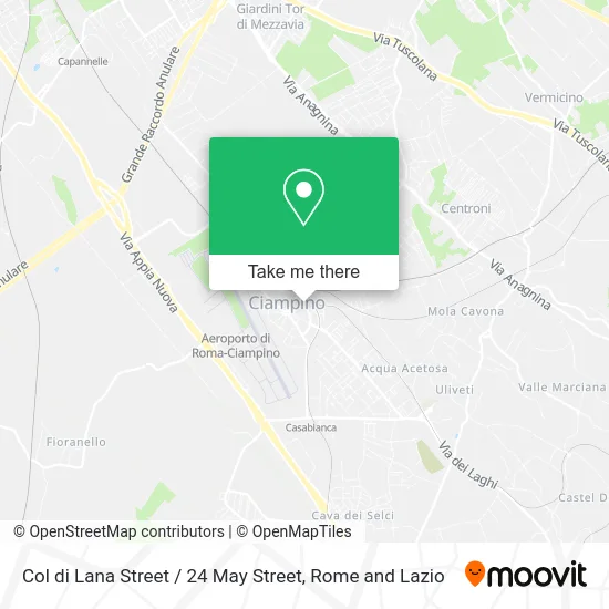 Col di Lana Street / 24 May Street map