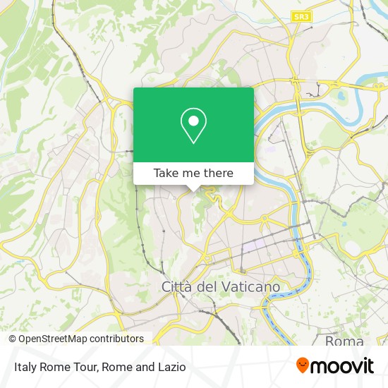 Italy Rome Tour map