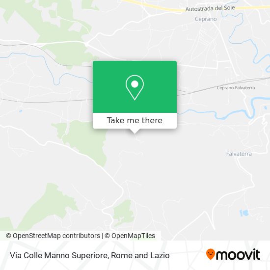 Via Colle Manno Superiore map