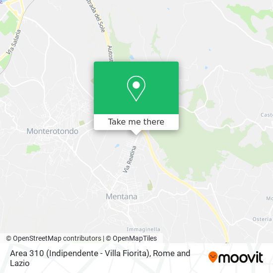 Area 310 (Indipendente - Villa Fiorita) map