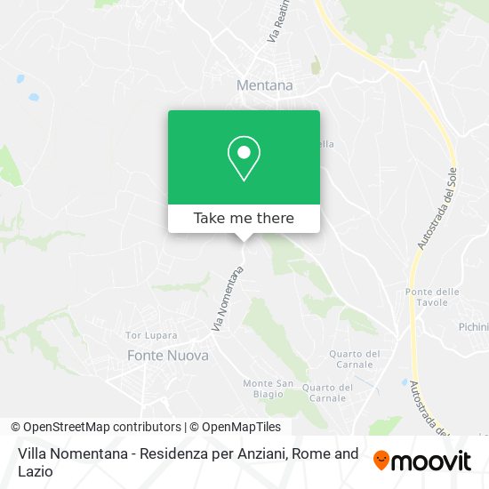 Villa Nomentana - Residenza per Anziani map