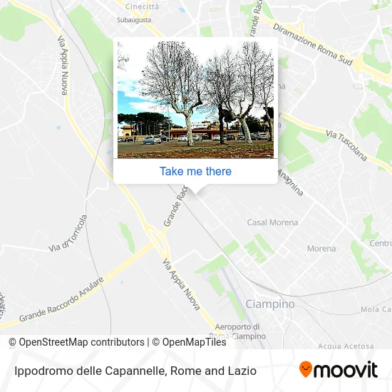 Capannelle Racecourse map