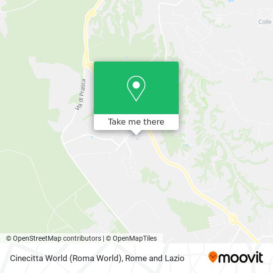 Cinecitta World (Roma World) map