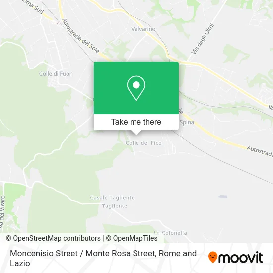 Moncenisio Street / Monte Rosa Street map