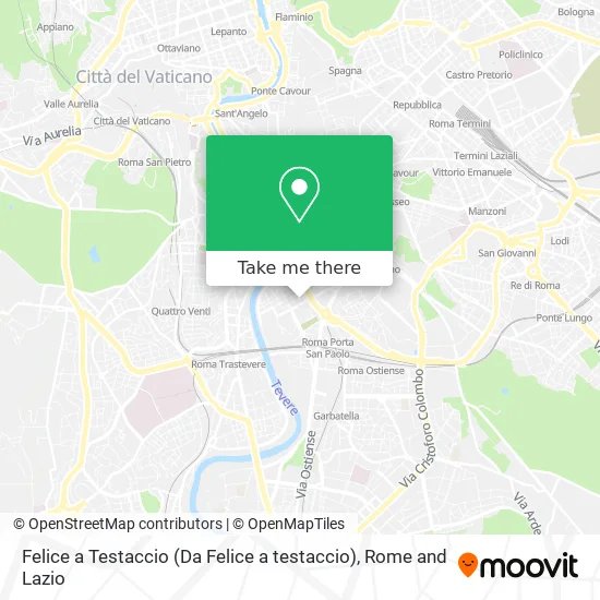 Felice at Testaccio map