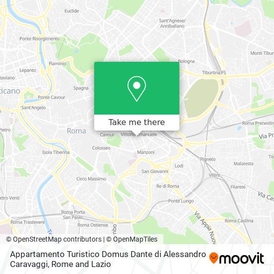 Appartamento Turistico Domus Dante di Alessandro Caravaggi map