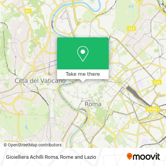 Gioielliera Achilli Roma map