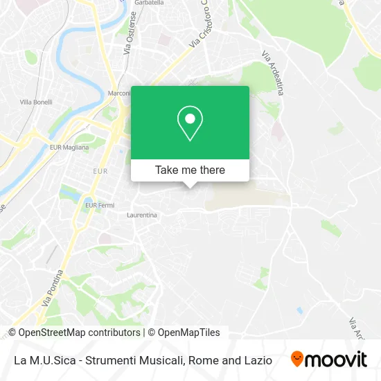 La M.U.Sica - Musical Instruments map