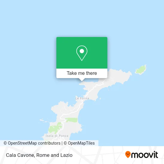 Cala Cavone map