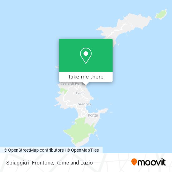 Spiaggia il Frontone map