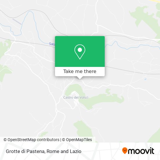 Grotte di Pastena map