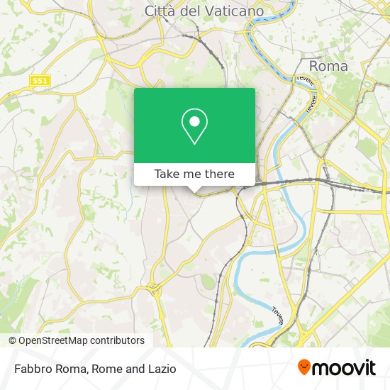 Fabbro Roma map