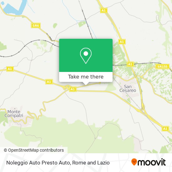 Noleggio Auto Presto Auto map