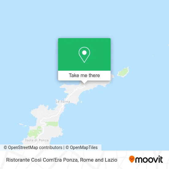 Restaurant Così Com'Era Ponza map