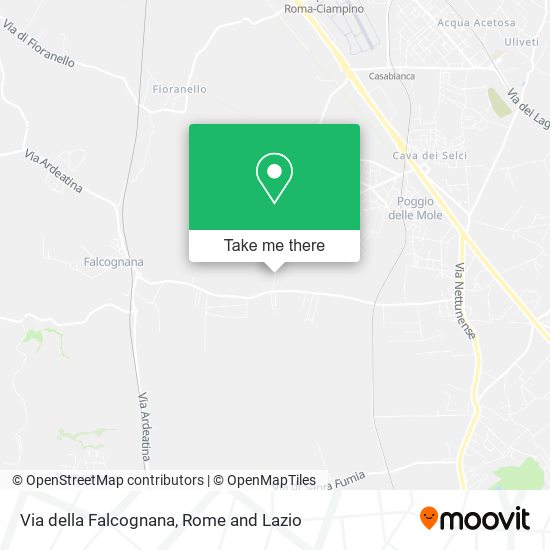 Via della Falcognana map