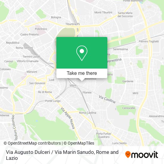 Via Augusto Dulceri / Via Marin Sanudo map
