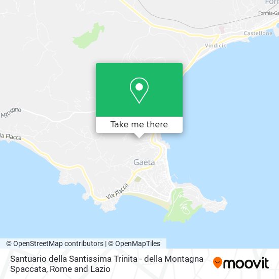 Santuario della Santissima Trinita - della Montagna Spaccata map