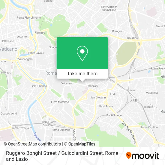 Ruggero Bonghi Street / Guicciardini Street map