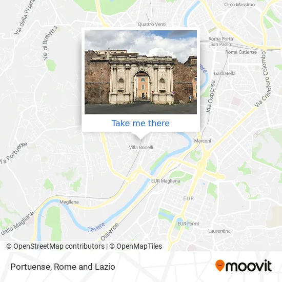 Portuense Street map