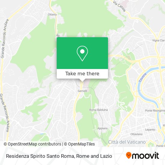 Residenza Spirito Santo Roma map