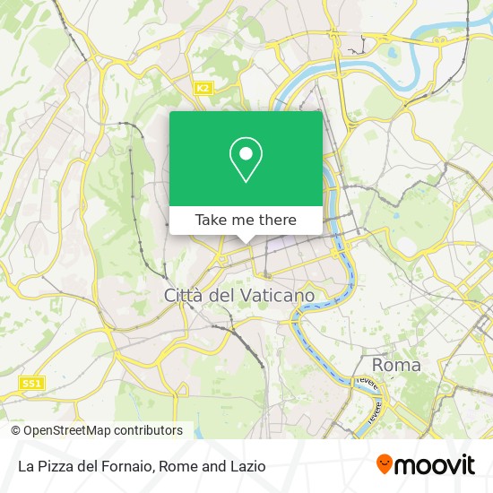 La Pizza del Fornaio map