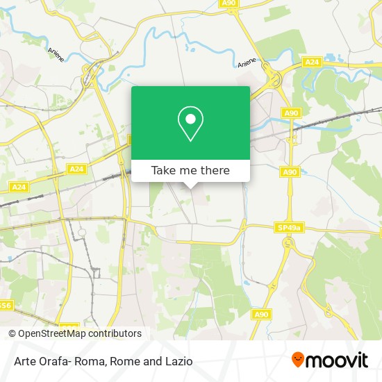 Arte Orafa- Roma map