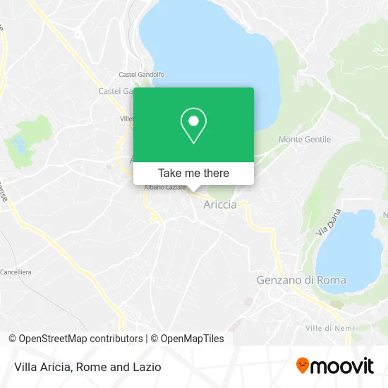 Villa Aricia map