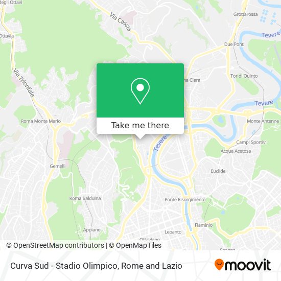Curva Sud - Stadio Olimpico map