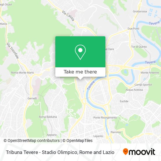 Tribuna Tevere - Stadio Olimpico map
