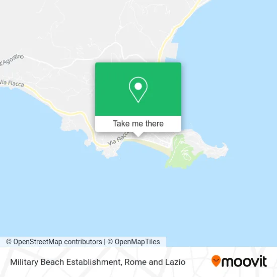 Military Beach Establishment map