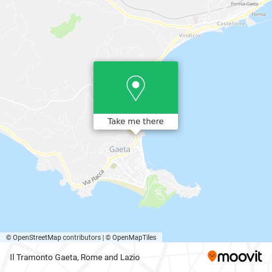 Il Tramonto Gaeta map