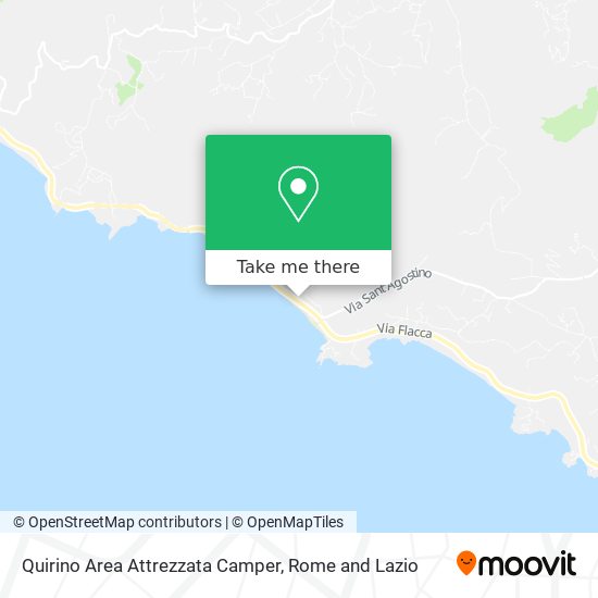 Quirino Area Attrezzata Camper map