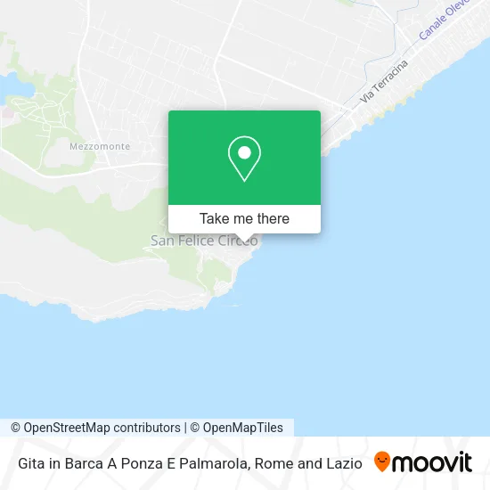 Gita in Barca A Ponza E Palmarola map