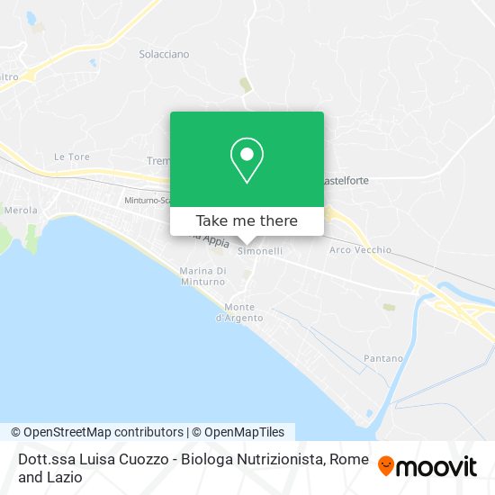 Dott.ssa Luisa Cuozzo - Biologa Nutrizionista map