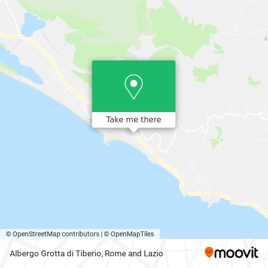 Albergo Grotta di Tiberio map