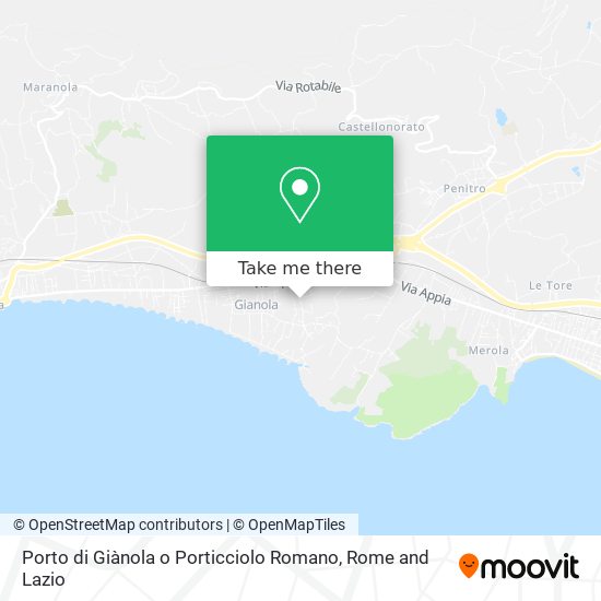 Porto di Giànola o Porticciolo Romano map