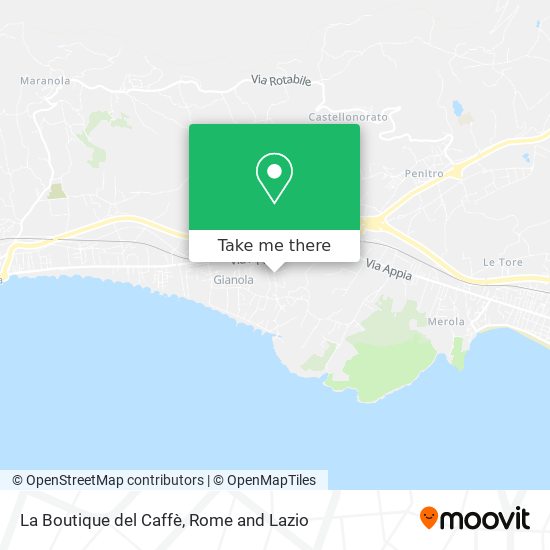 La Boutique del Caffè map