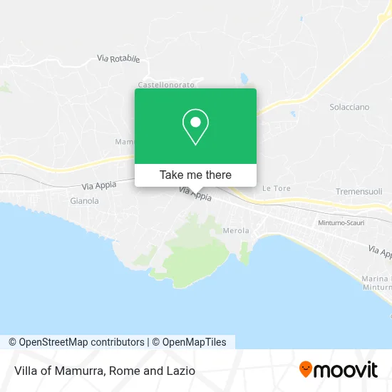 Villa of Mamurra map