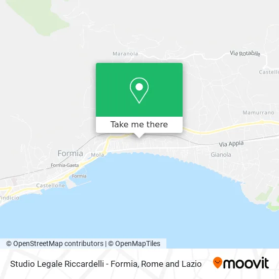 Riccardelli Legal Studio - Formia map